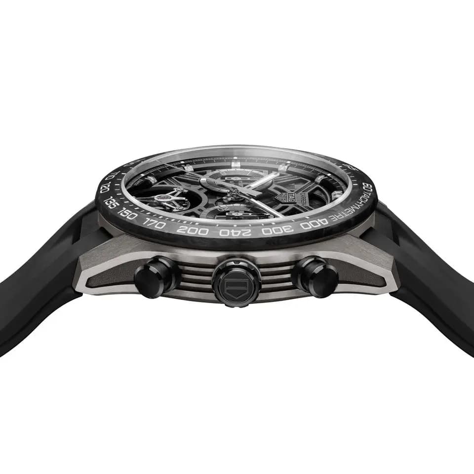 TAG Heuer Carrera Tourbillon CBU5080.FT6272 TAG Heuer Carrera Chronograph Tourbillon Extreme Sport - Automatic, 44 mm, Titanium coated with black DLC