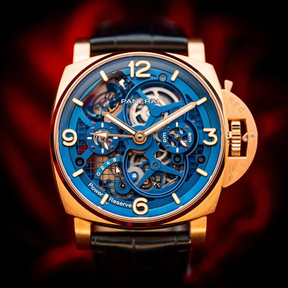 Panerai Luminor Tourbillon GMT Goldtech 47mm PAM01060 Complete Set