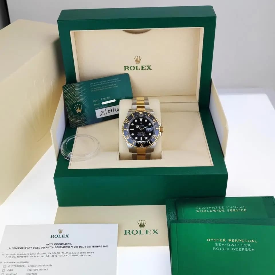 Rolex Sea-Dweller Ref. 126603 like New Full Set 2022