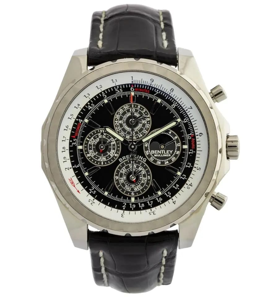 Breitling for Bentley Mark VI Mulliner Perpetual Calendar Limited Edition J29362 White Gold - FULL SET - ONE YEAR WARRANTY No Extra Taxes for EU Buye