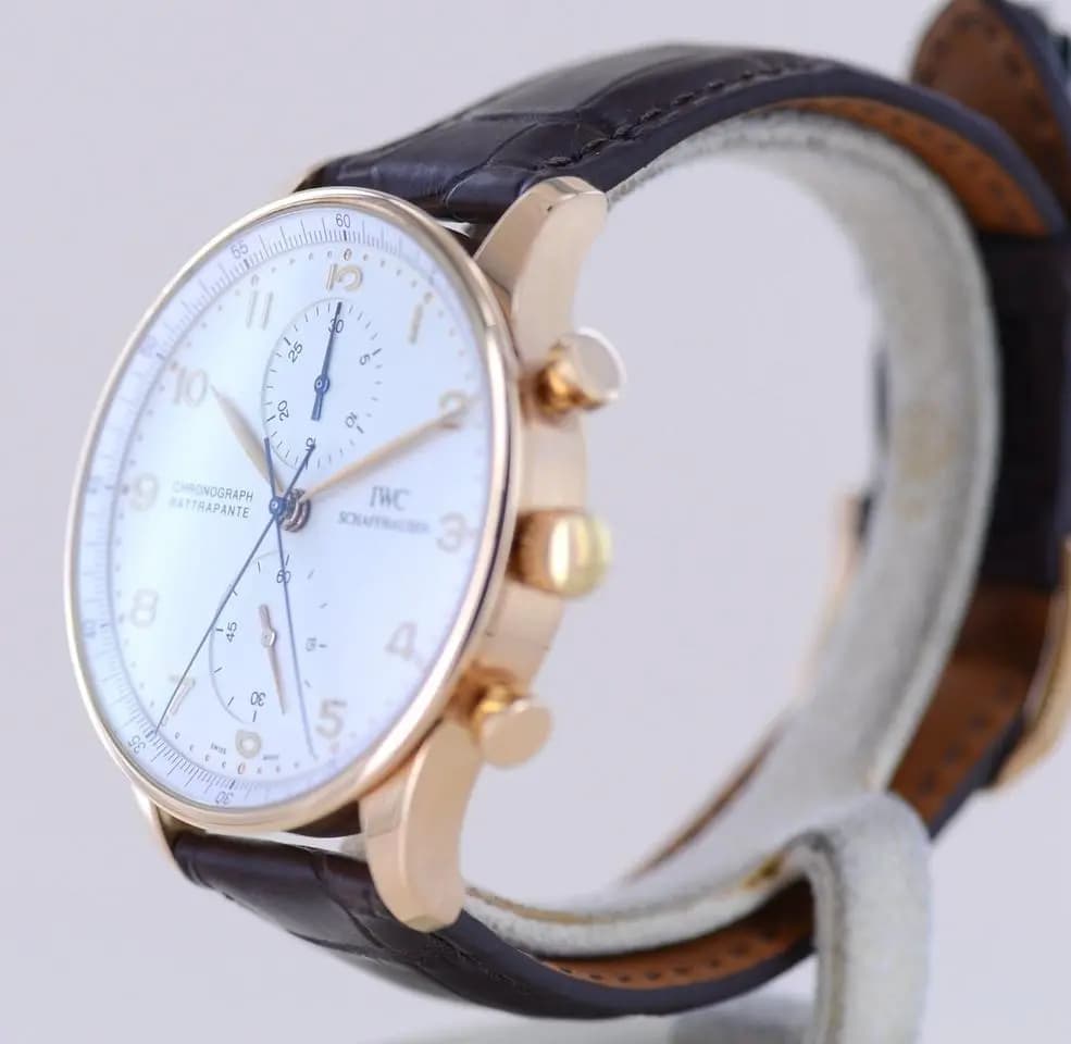 IWC Portugieser 18K Roségold Rattrapante Doppelchronograph 41mm Klassiker