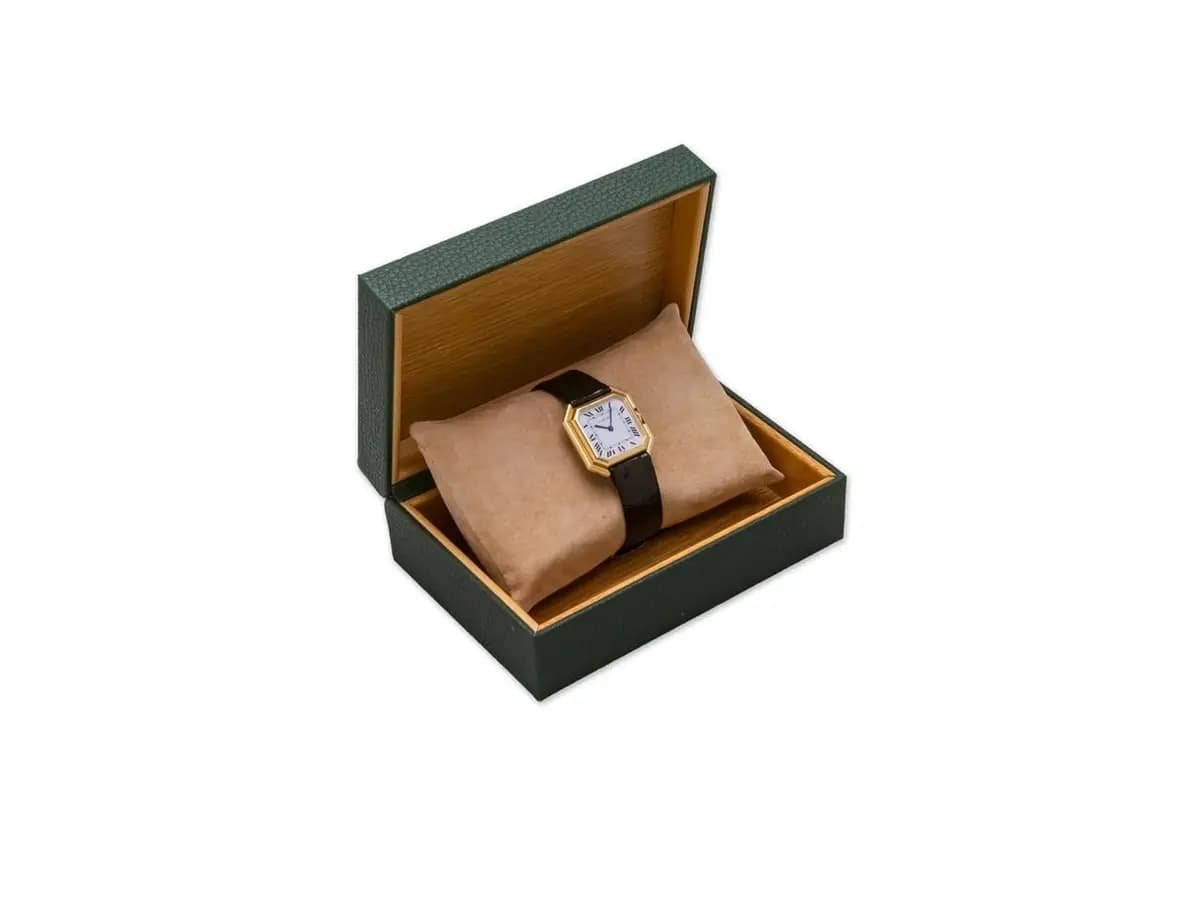 Cartier Vintage CEINTURE JUMBO Automatic Ref 17001 18k Yellow Gold Paris Dial 18k Gold Folding Clasp Bj-1979 Rare Find
