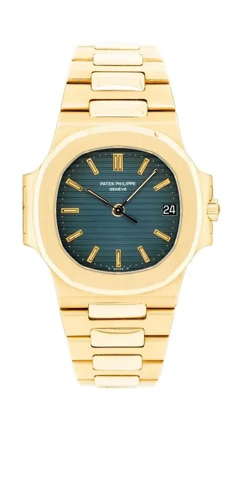 Patek Philippe Nautilus 3800/1J 18k Yellow Gold Blue Dial