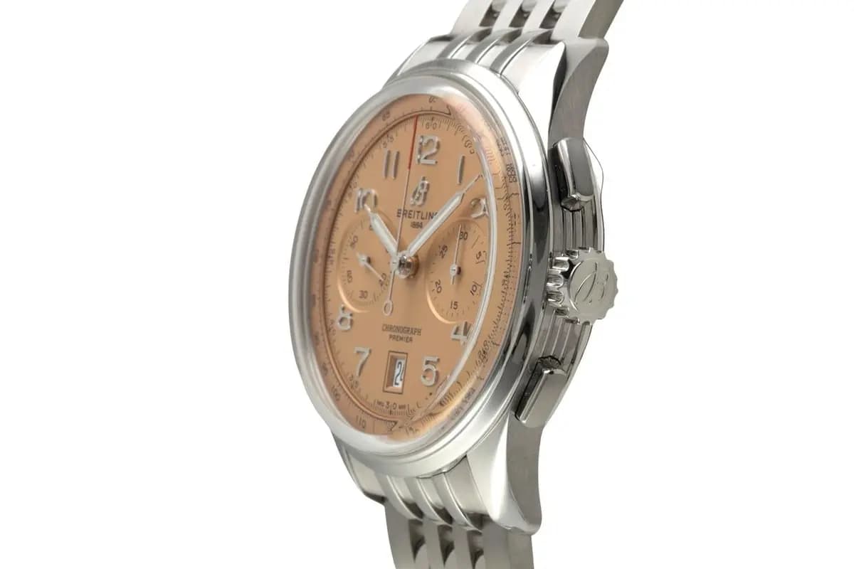 Breitling Premier Steel Automatic Men's Watch Ref. AB014533K1A1 B&P