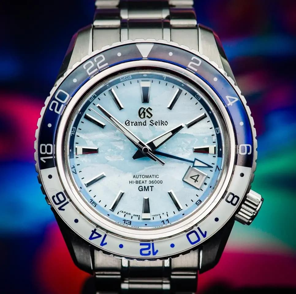 Grand Seiko “Sea of Clouds” GMT | Sports Collection Ref. SBGJ275 | 44mm | Steel | Full Set | Blue Dial