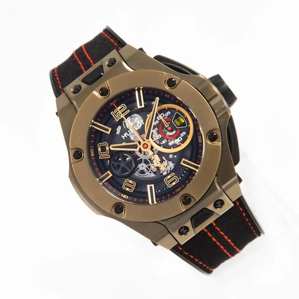 Hublot Big Bang Ferrari Unico Magic Gold 06/2019 top condition box papers