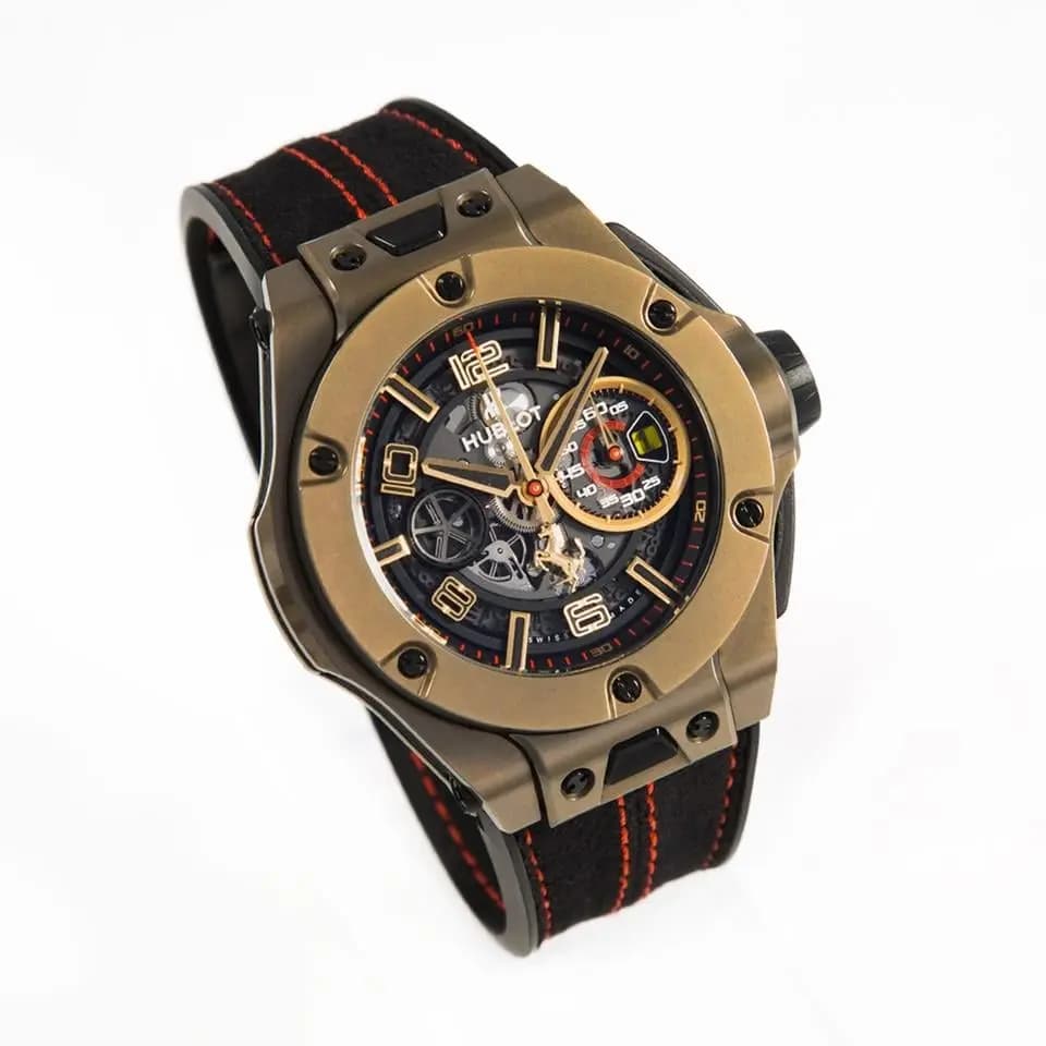 Hublot Big Bang Ferrari Unico Magic Gold 06/2019 top condition box papers