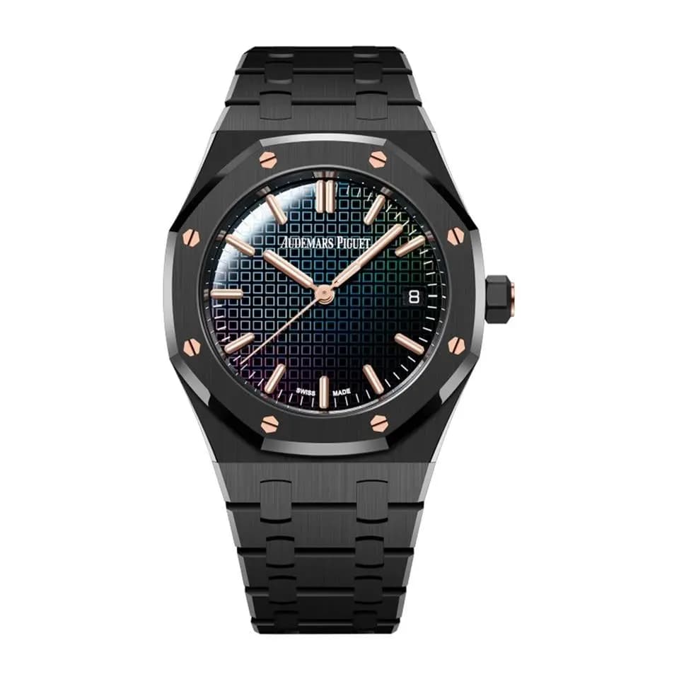 Audemars Piguet Black Ceramic Rainbow Dial Limited Edition Carolina Bucci 34mm 77350CE.OO.1266CE.02.A