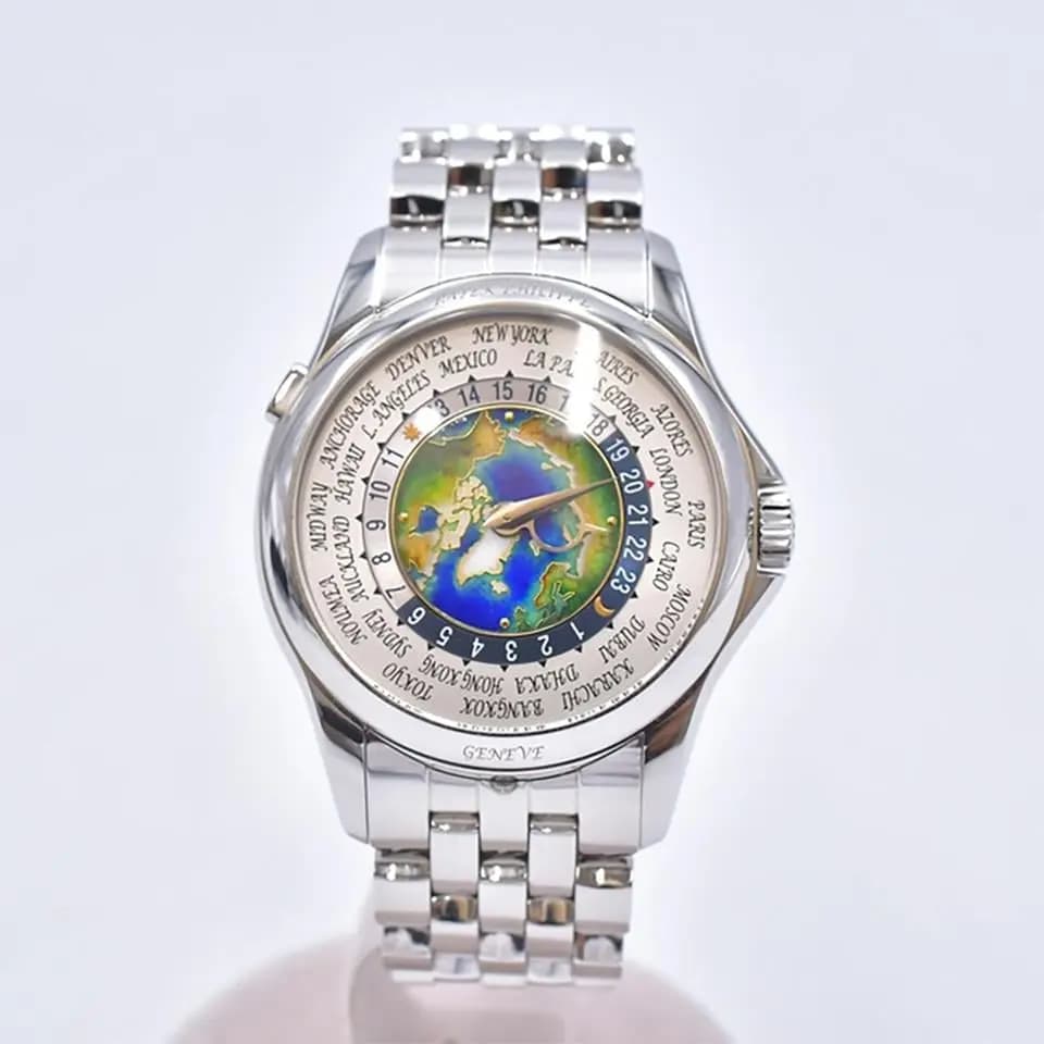 Patek Philippe World Time Platinum White Dial 5131/1P-001