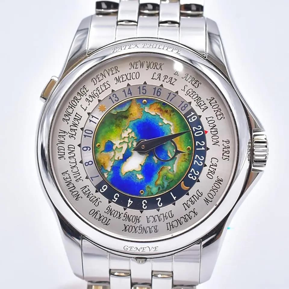 Patek Philippe World Time Platinum White Dial 5131/1P-001