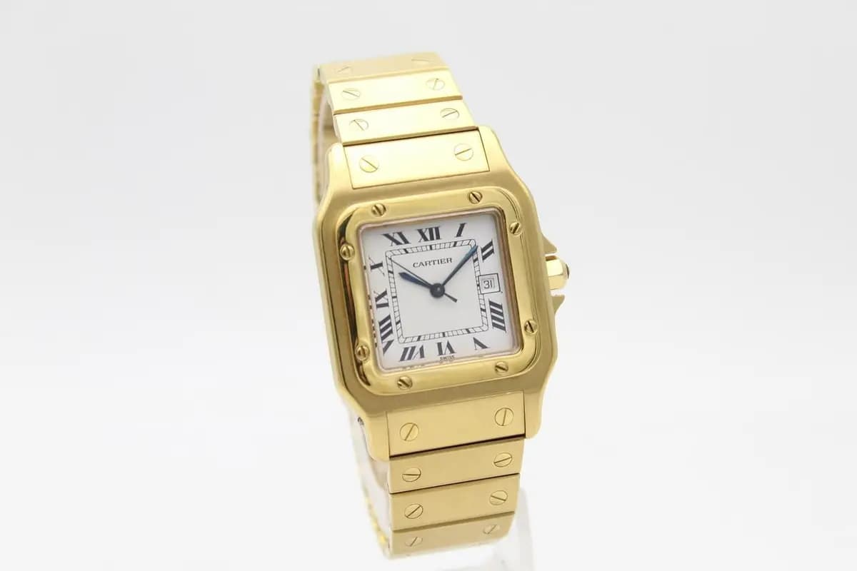 Cartier Santos OR Massif / Papers / Nice Condition