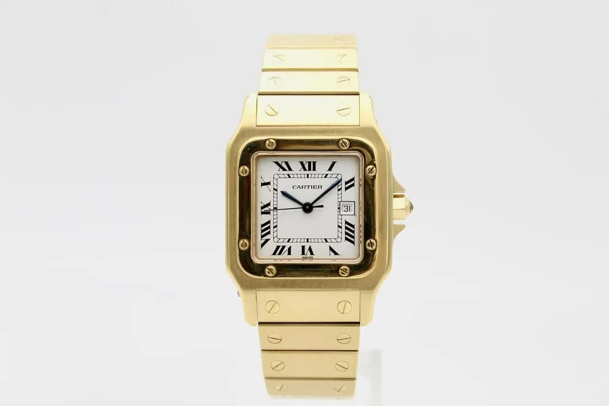 Cartier Santos OR Massif / Papers / Nice Condition