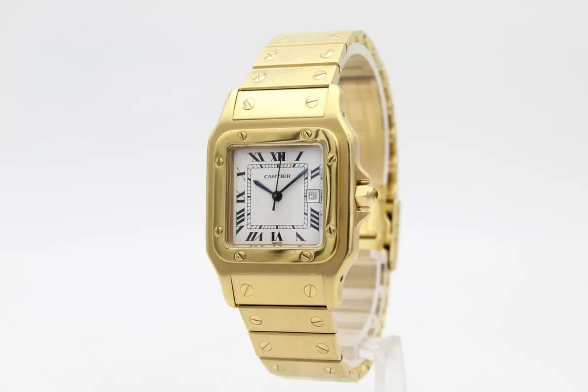 Cartier Santos OR Massif / Papers / Nice Condition