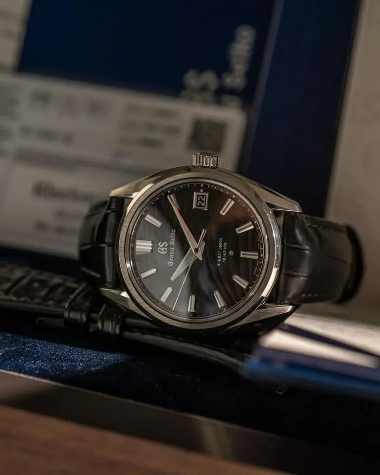 Grand Seiko SLGH007J Textured Dark Dial - Full Set