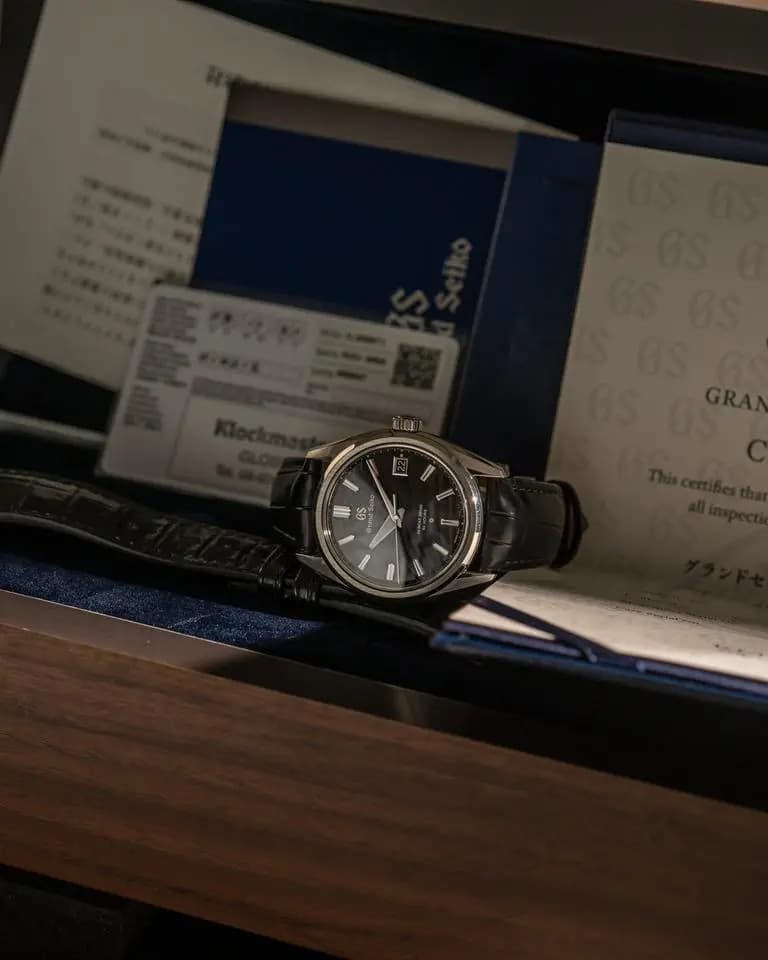 Grand Seiko SLGH007J Textured Dark Dial - Full Set