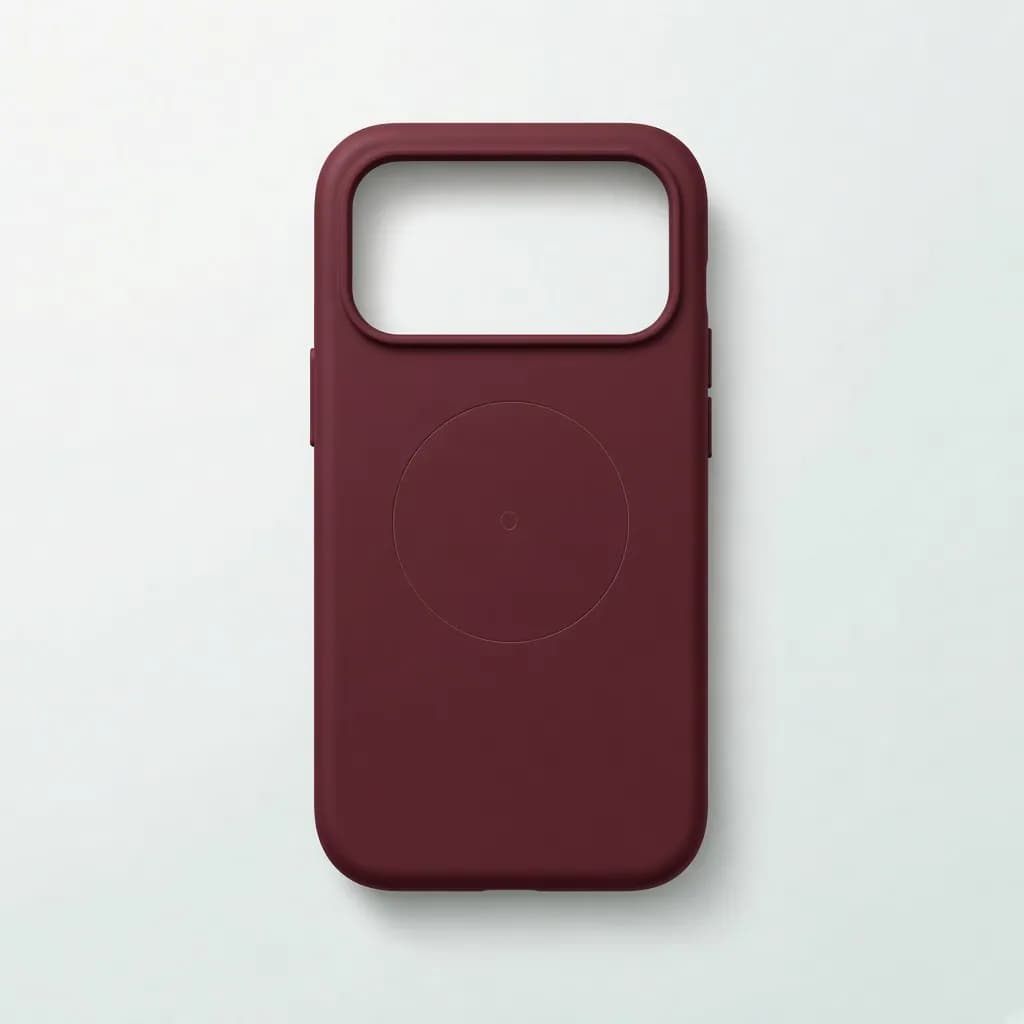 Apple iPhone 18 Pro Silicone Case with MagSafe, Burgundy
