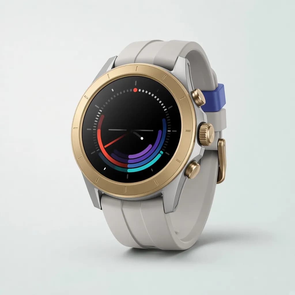 Garmin Forerunner 970, Soft Gold Titanium / French Gray