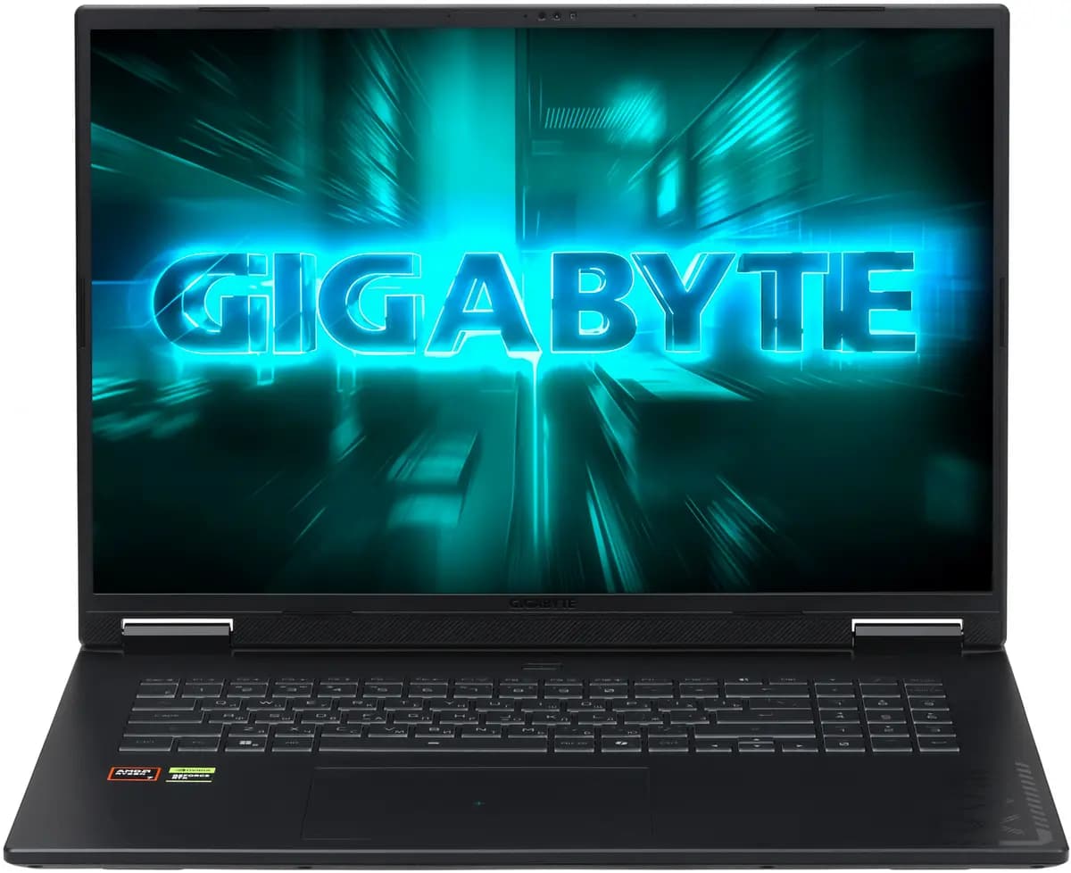 18" laptop Gigabyte Gaming A18 GA83H black [English/Russian layout, 2560x1600, IPS, AMD Ryzen 7 260, cores: 8 x 3.8 GHz, RAM 16 GB, SSD 1000 GB, GeForce RTX 5070 for laptops, 8 GB,