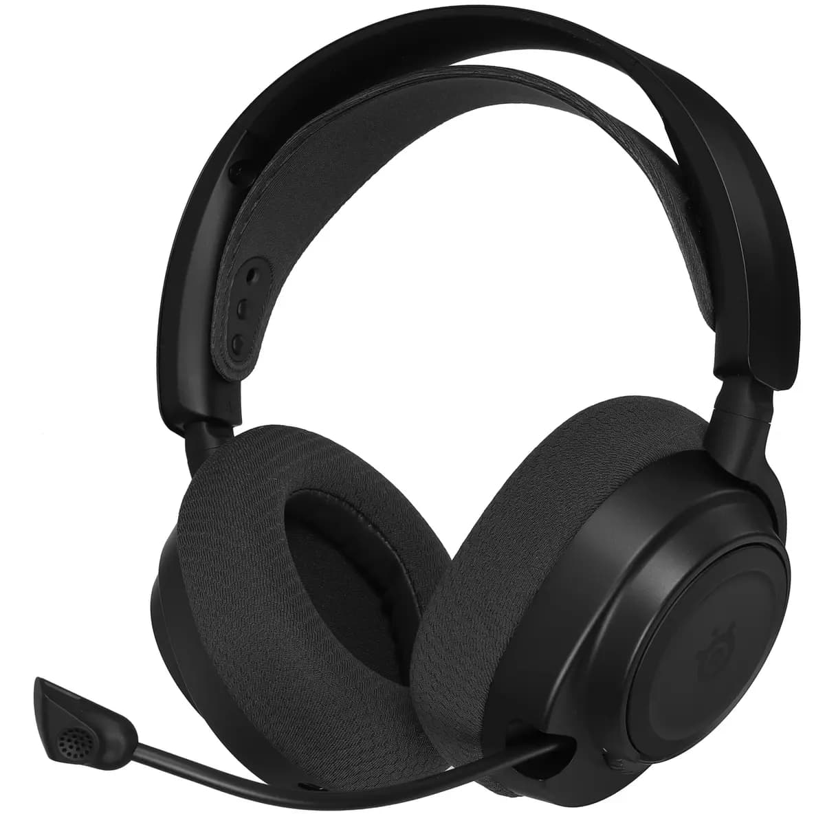 Wireless/wired headphones Steelseries Arctis Nova 7 Gen 2 black 2025 [over-ear, wired, 2.4 GHz radio, Bluetooth 5.0, cable - 1.5 m, up to 54 h, support Nintendo Switch, PS4, PS5, 2