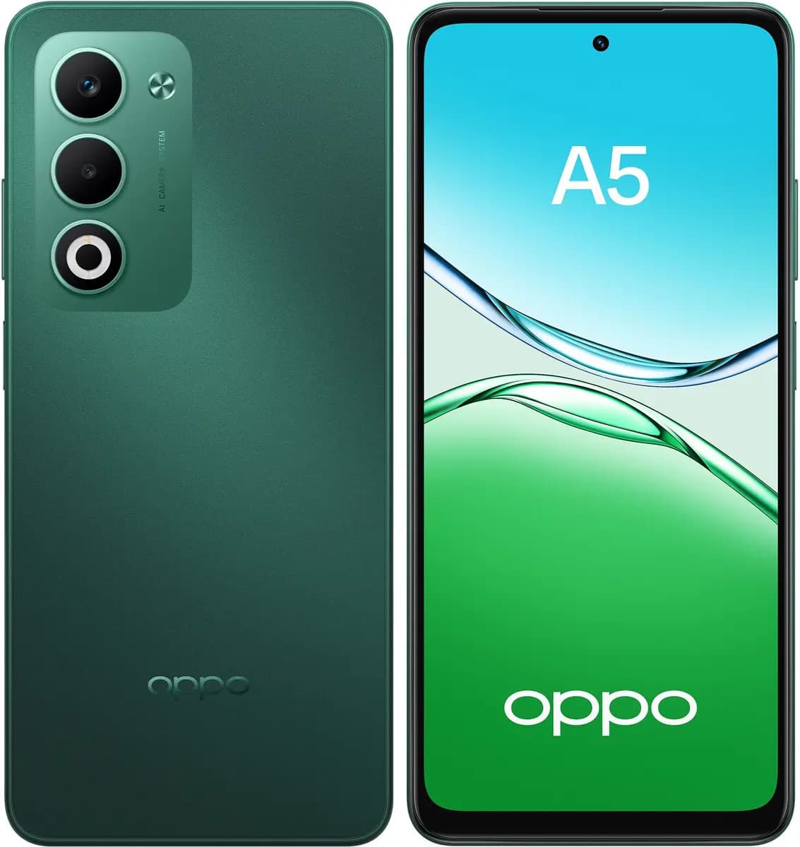 6.67" smartphone OPPO A5 128 GB green