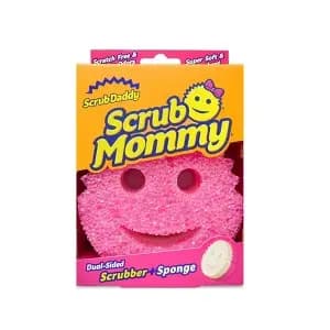 Scrub Daddy Scrub Mommy Dual-Sided Scrubber + Sponge: Foam Material, 4" Height, 6" Width, Cleaning Tools [Dimensions (Overall) 4 Inches (H) x 6 Inches (W) x 1.5 Inches, Material Fo