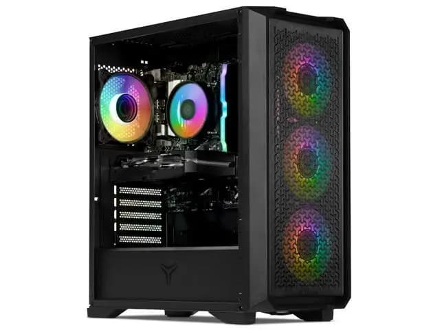 Gaming Desktop PC [Intel Core i5-14400F 10-Core Performance: Powered by the Intel Core i5-14400F with 10 cores and up to 4.7GHz turbo speed, delivering smooth, responsive performan