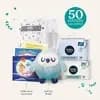Millie Moon Luxury Diaper Cake - Size 1 - 50ct [Disposability Do not flush, Package Quantity 50, Industry or Government Certifications OEKO-TEX STANDARD 100, Diaper Weight Range Up