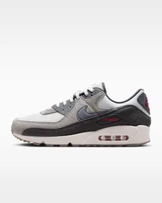 Nike Air Max 90 Premium Men's Shoes Summit White/College Grey/Anthracite/Particle Grey [Summit White/College Grey/Anthracite/Particle Grey, M 6 / W 7.5, M 6.5 / W 8, M 7 / W 8.5, M