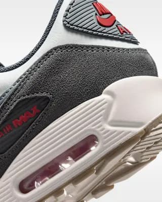 Nike Air Max 90 Premium Men's Shoes Summit White/College Grey/Anthracite/Particle Grey [Summit White/College Grey/Anthracite/Particle Grey, M 6 / W 7.5, M 6.5 / W 8, M 7 / W 8.5, M