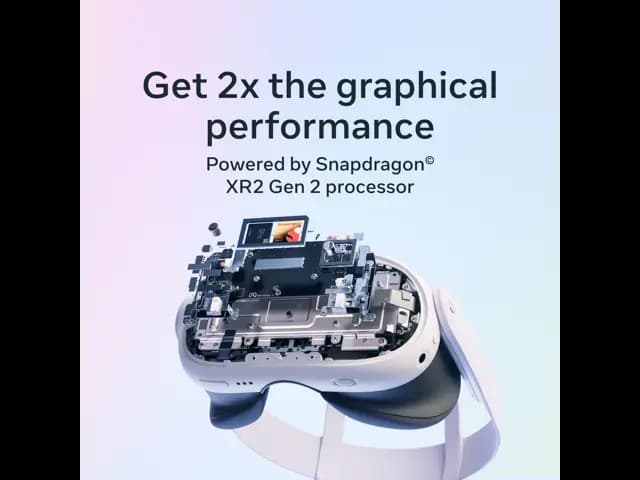 Meta Quest 3 512GB | VR Headset — Thirty Percent Sharper Resolution — 2X Graphical Processing Power — Virtual Reality Wi [NEARLY 30% LEAP IN RESOLUTION — Experience every thrill in