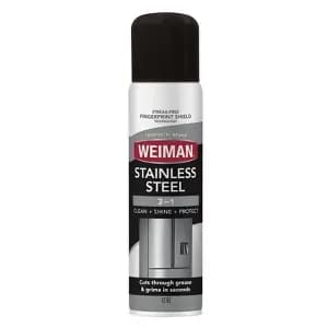 Weiman Unscented Stainless Steel Cleaner and Polish Aerosol - 12oz: Phosphate-Free, Multipurpose, Protects Against Fingerprints [Scent Unscented, Health Facts Phosphate-Free, Produ