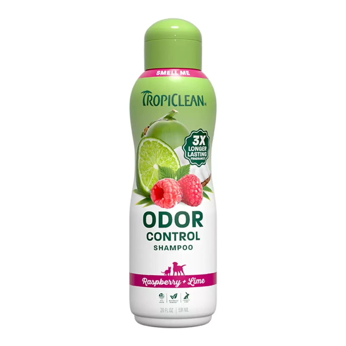 TropiClean® Odor Control Dog Shampoo, 3x Longer Lasting Scent - Raspberry & Lime 20 oz [Description and Overview TROPICLEAN ODOR CONTROL SHAMPOO helps re, Product Brand & Name Trop