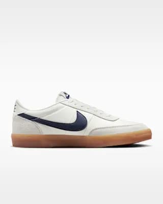 Nike Killshot 2 Leather Men's Shoes Sail/Gum Yellow/Midnight Navy [Sail/Gum Yellow/Midnight Navy, M 6 / W 7.5, M 6.5 / W 8, M 7 / W 8.5, M 7.5 / W 9, M 8 / W, Various stitching and