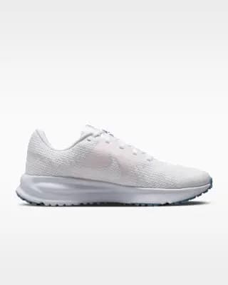 Nike Run Defy Women's Road Running Shoes White/Football Grey/Work Blue/Blue Void [Weight: Approx. 233 g/8.2 oz (Women’s US 8), Heel-to-toe drop: 10 mm, White/Football Grey/Work Blu