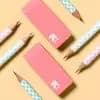 Smudge Free Erasers 2ct - up&up™: Multicolor Hard Rubber, Block Erasers for Pencils, Right- or Left-Handed Design [Features Right- or Left-Handed Design, Package Quantity 2, Materi