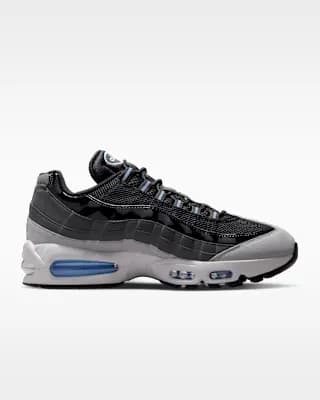 Nike Air Max 95 Big Bubble Men's Shoes Black/Grey Fog/Anthracite/Football Blue [Black/Grey Fog/Anthracite/Football Blue, M 6 / W 7.5, M 6.5 / W 8, M 7 / W 8.5, M 7.5 / W 9, M 8 / W