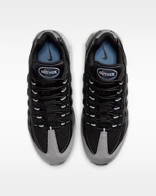 Nike Air Max 95 Big Bubble Men's Shoes Black/Grey Fog/Anthracite/Football Blue [Black/Grey Fog/Anthracite/Football Blue, M 6 / W 7.5, M 6.5 / W 8, M 7 / W 8.5, M 7.5 / W 9, M 8 / W