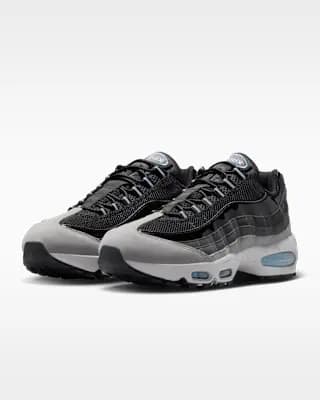 Nike Air Max 95 Big Bubble Men's Shoes Black/Grey Fog/Anthracite/Football Blue [Black/Grey Fog/Anthracite/Football Blue, M 6 / W 7.5, M 6.5 / W 8, M 7 / W 8.5, M 7.5 / W 9, M 8 / W