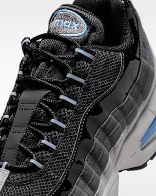 Nike Air Max 95 Big Bubble Men's Shoes Black/Grey Fog/Anthracite/Football Blue [Black/Grey Fog/Anthracite/Football Blue, M 6 / W 7.5, M 6.5 / W 8, M 7 / W 8.5, M 7.5 / W 9, M 8 / W