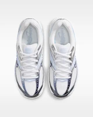 Nike Air Max Moto 2K Women's Shoes White/Metallic Silver/Midnight Navy/Hydrogen Blue [White/Metallic Silver/Midnight Navy/Hydrogen Blue, W 5 / M 3.5, W 5.5 / M 4, W 6 / M 4.5, W 6.
