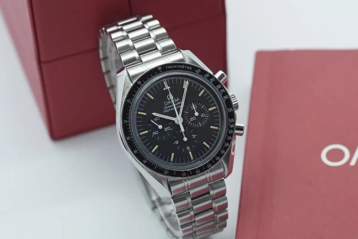 Omega Speedmaster Moonwatch Schwarz Stahl ~1985