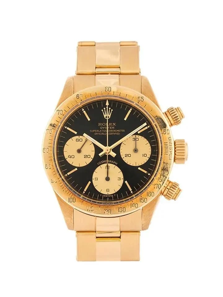 Rolex DAYTONA VINTAGE CON PERIZIA 36MM IN ORO GIALLO 18KT REF. 6265