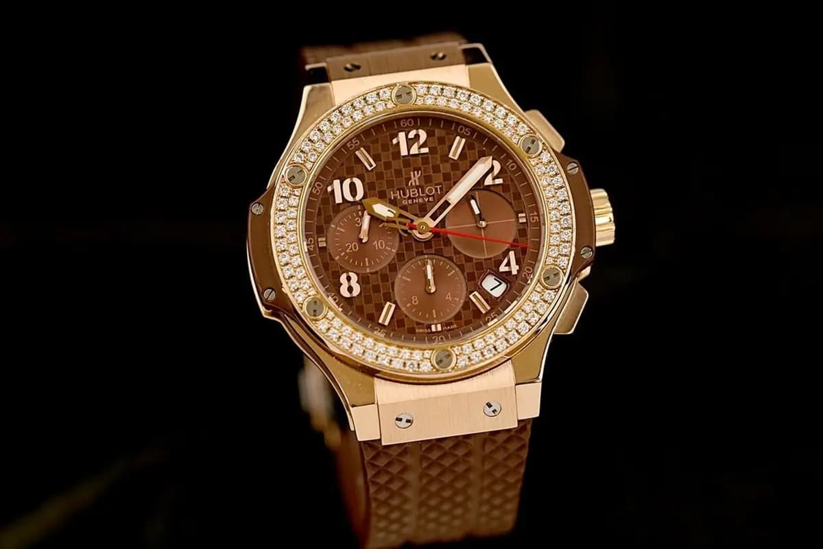 Hublot Big Bang 41mm 341.PC.1007.RX.1104 Cappuccino,Gold & Titanitum, Chocolate, factory diamonds