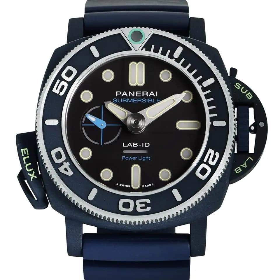 Panerai Submersible Elux Lab-ID 49mm, Ti-Ceramitech PAM01800 Fullset