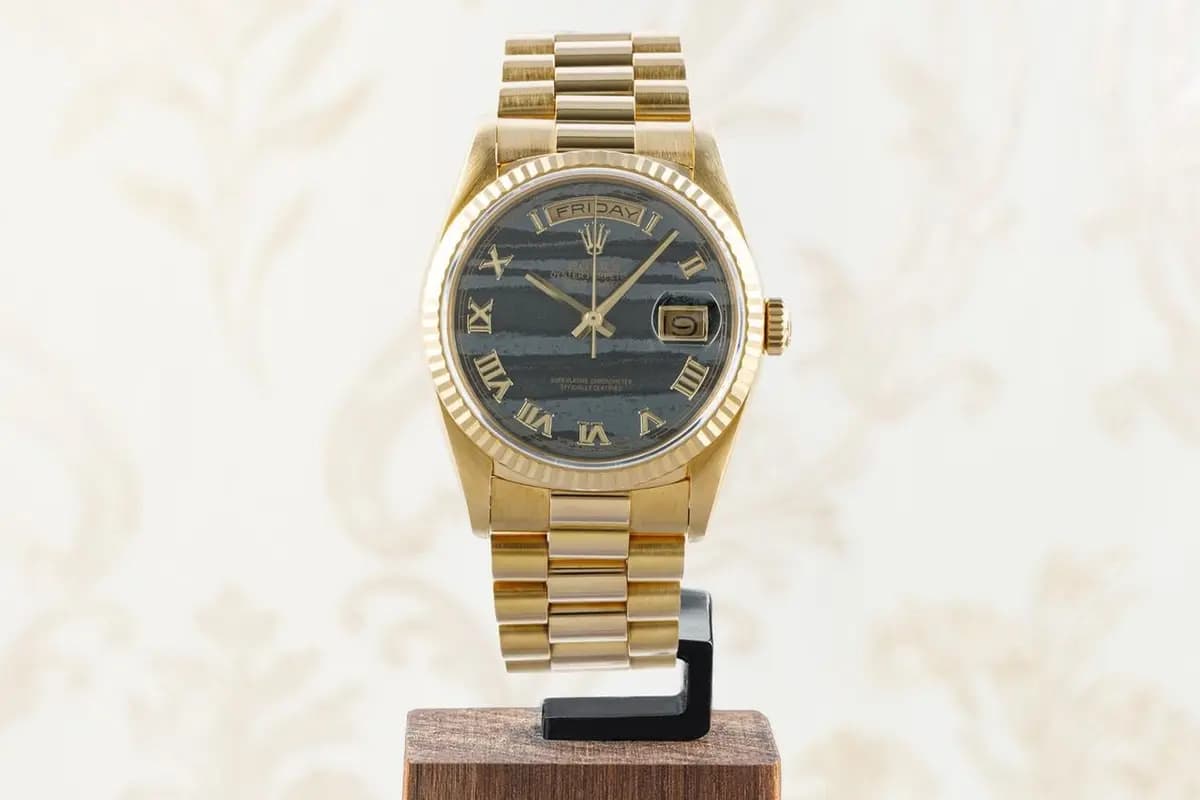 Rolex Day-Date 36 18238 | Ferrite Stone Dial | Vintage | Rolexservice 04/2026