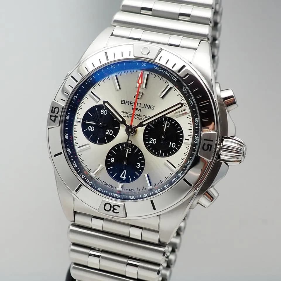 Breitling Chronomat B01 42 / AB0134, Steel / Steel, Box + Papers