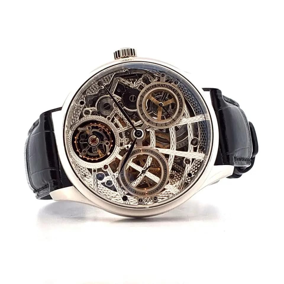 IWC Portuguese Tourbillon Mystère Squelette Full Set / like new / IWC -Service 22 / Lmt. Edt. Nr.1/50