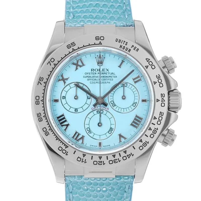Rolex Daytona 116519 Beech Turquoise Warranty 2002 SN/#P