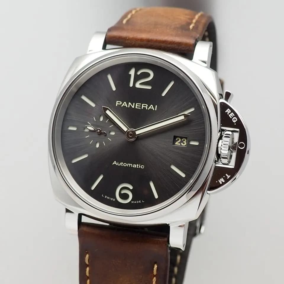 Panerai Luminor Due Grey Sunburst dial PAM00904, B+P+invoice SUPER Full Set!