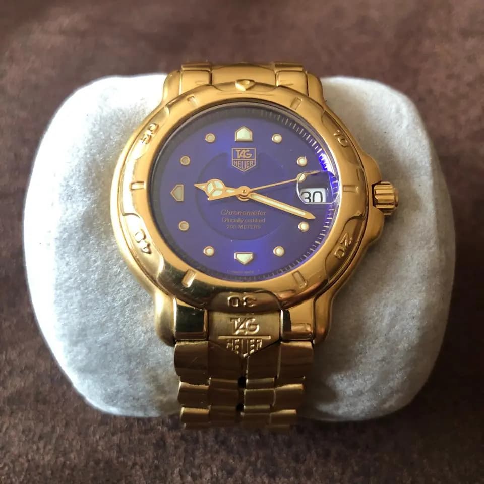 TAG Heuer 6000 Gold Tag Heuer WH5143 Gent's 18k Gold Automatic Chronometer